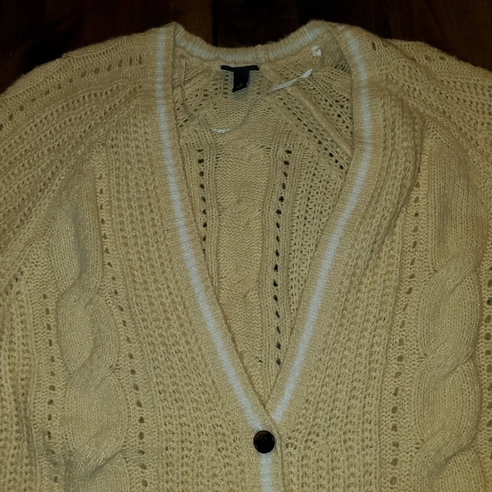 TORRID - Size 1, 1X peach cardigan buttondown sweater